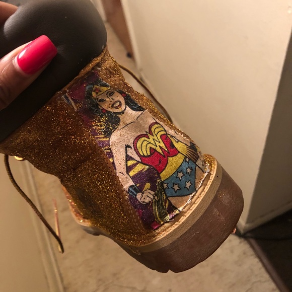 Custom Made Wonder Woman Timberland’s - Picture 3 of 3